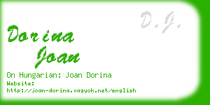 dorina joan business card